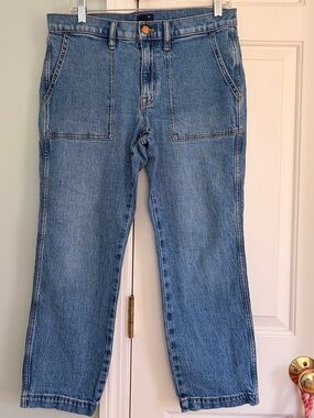 JCREW Blue Carpenter-Style Straight Leg Jeans 28